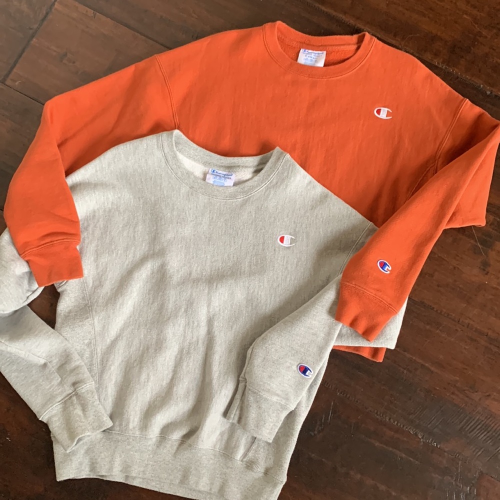 Champion X-Small Fitted Ribbed Sweatshirt Duo